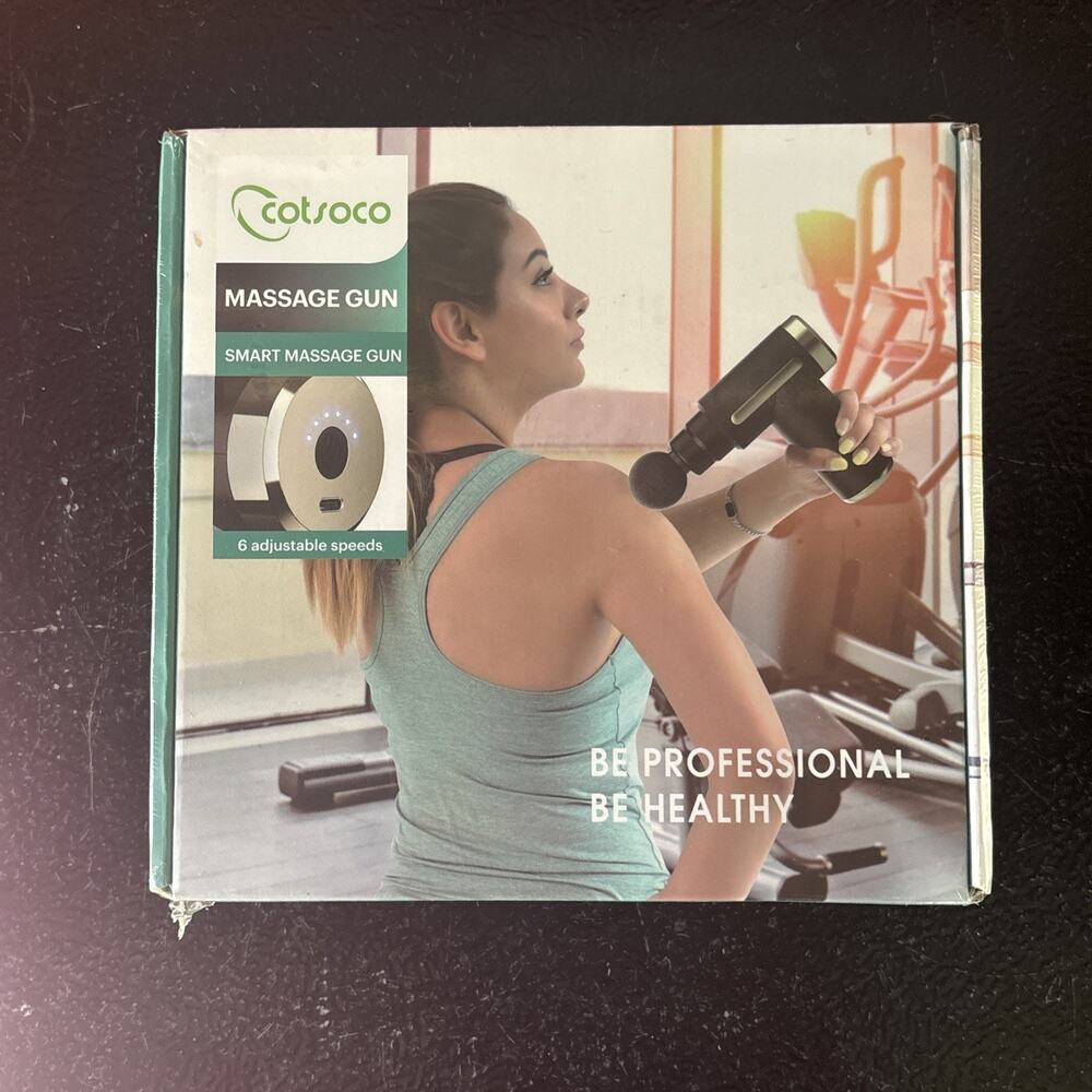 Cotsoco Mini Handheld Massage Gun Deep Tissue with 6 Speeds Cordless Muscle